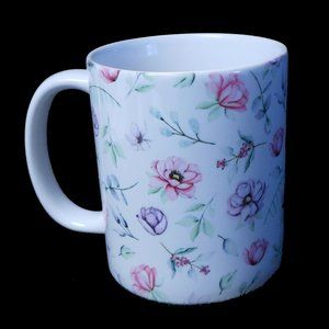 Floral Mug 11 oz Ceramic Coffee Mug